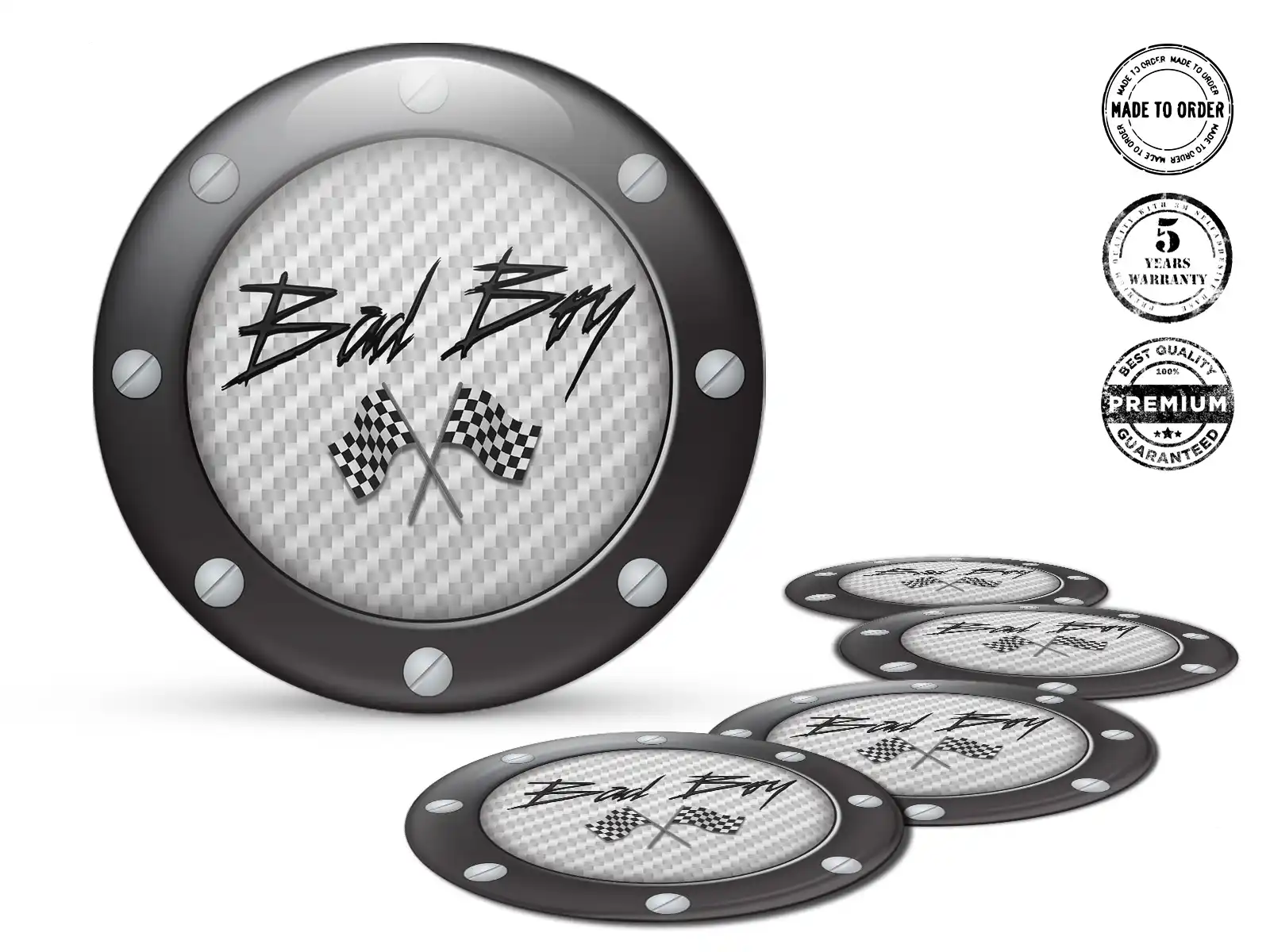 Wheel Sticker Logo Enhanced Stellar Flow Vector